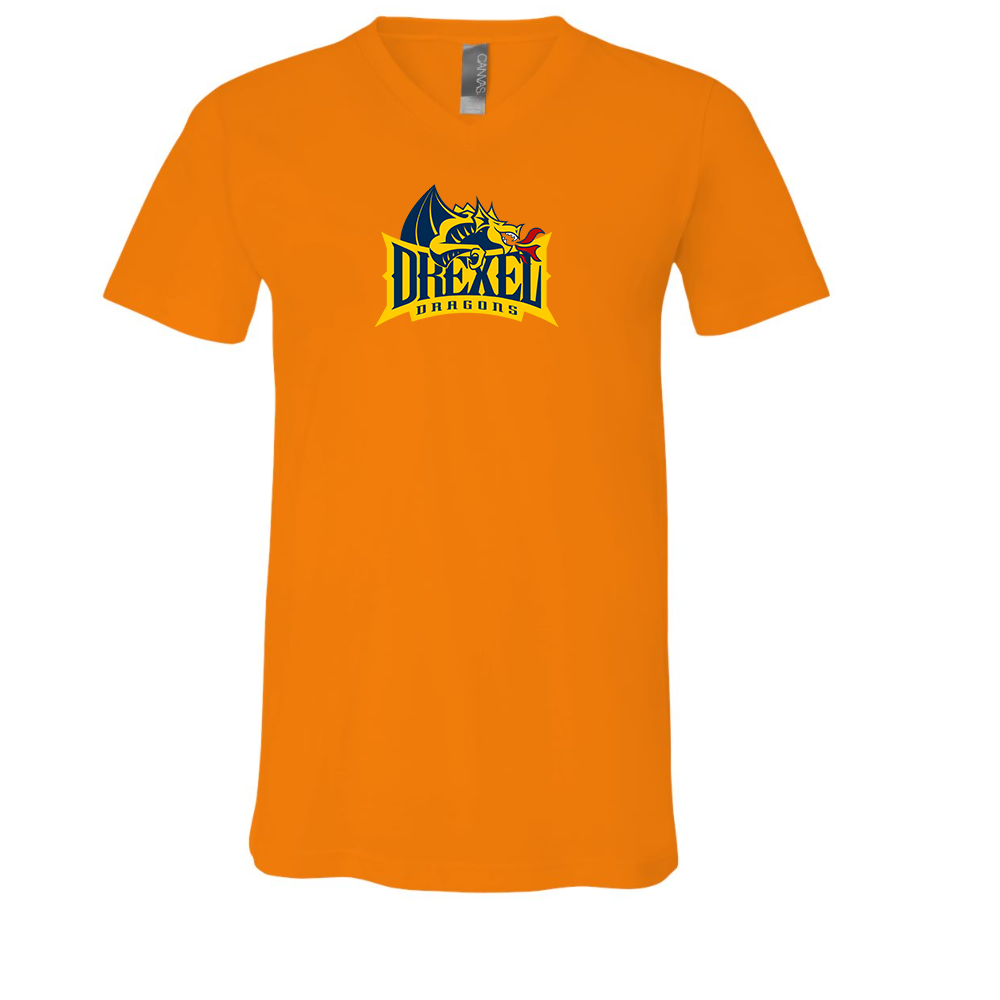 Drexel Dragons BELLA  CANVAS - Jersey V-Neck T-Shirt