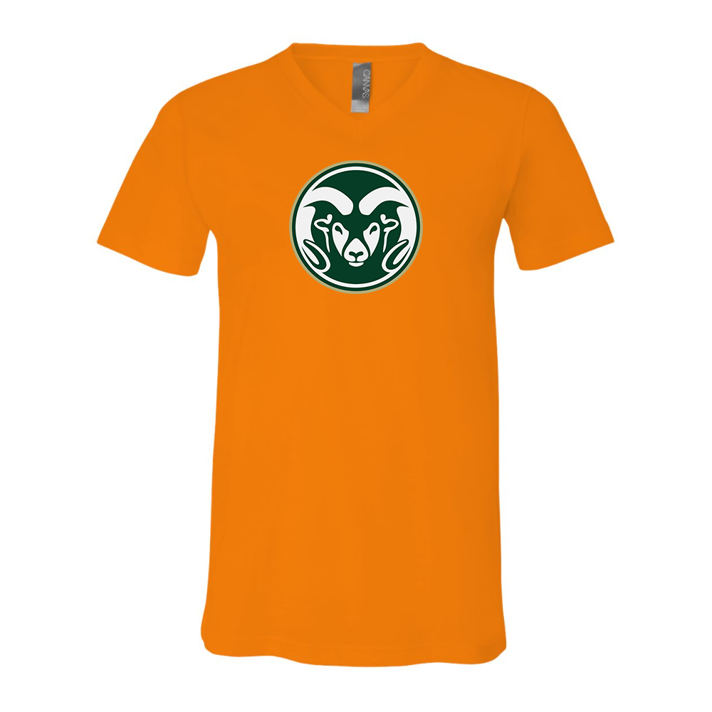 Colorado State Rams BELLA  CANVAS - Jersey V-Neck T-Shirt
