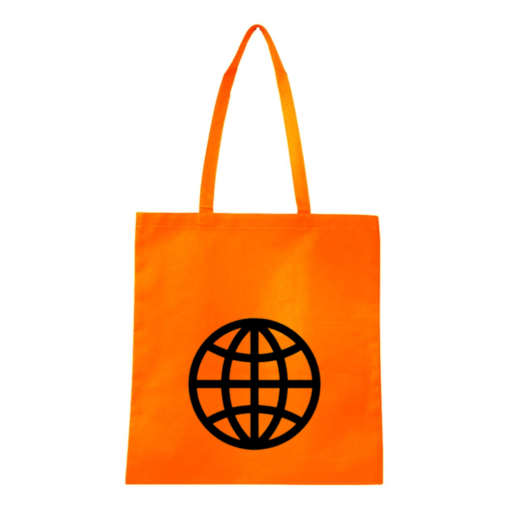 Internet Globe  Q-Tees Non-Woven  Tote