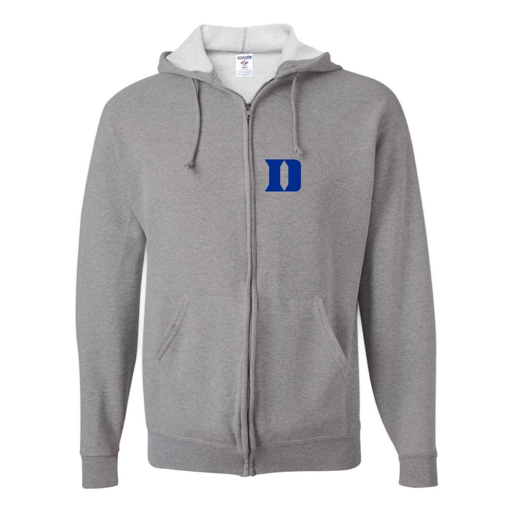 Men's Duke Blue Devils JERZEES NuBlend Full-Zip Hooded Sweatshirt