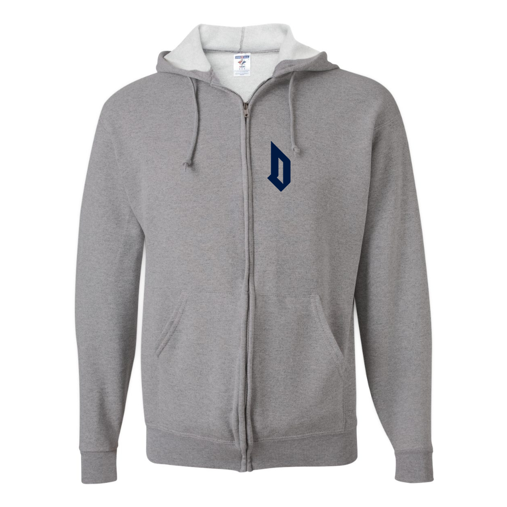 Men's  Duquesne Dukes JERZEES NuBlend Full-Zip Hooded Sweatshirt