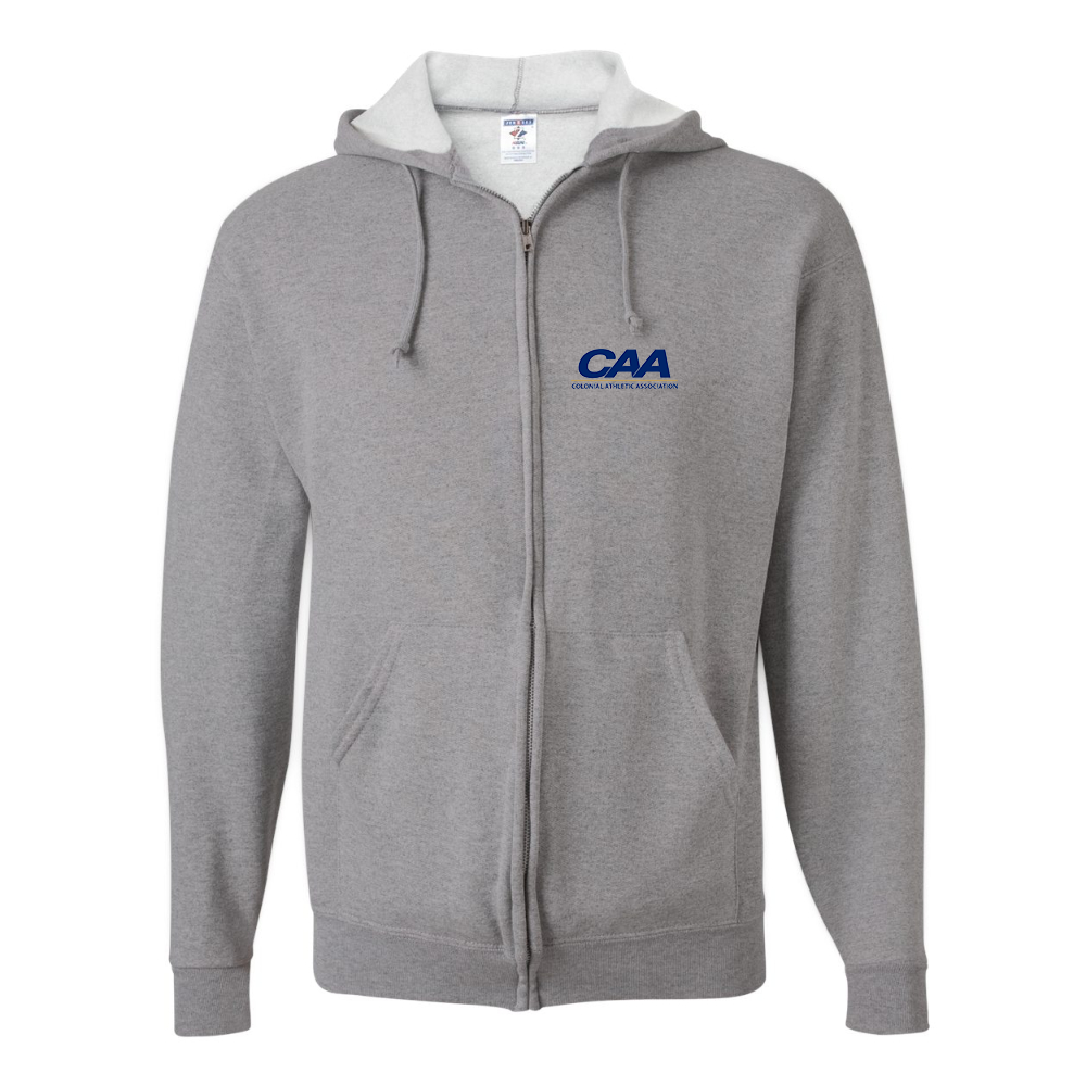 Men's Colonial Athletic Association JERZEES NuBlend Full-Zip Hooded Sweatshirt