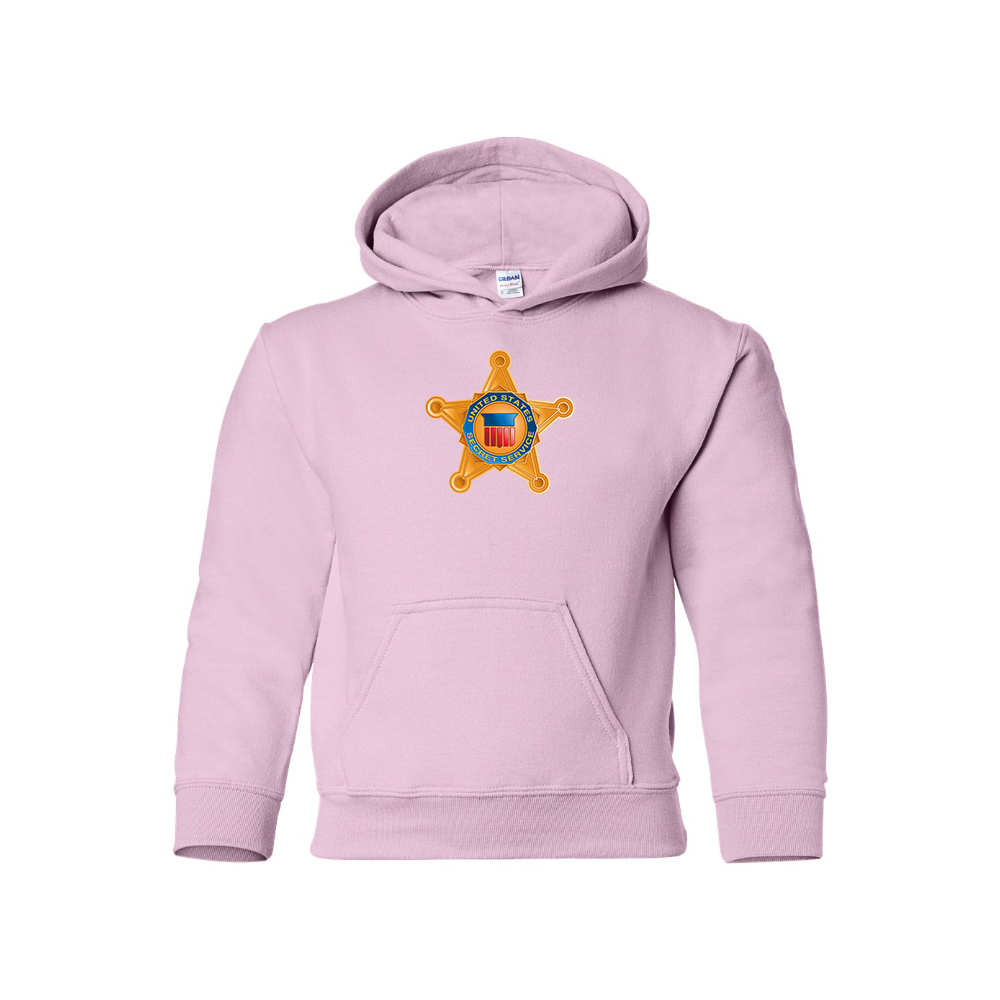Youth Secret Service Star Logo  Pullover Hoodie