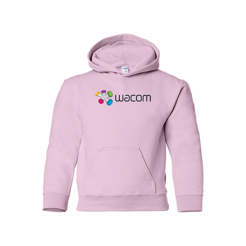 Youth Wacom  Logo  Pullover Hoodie