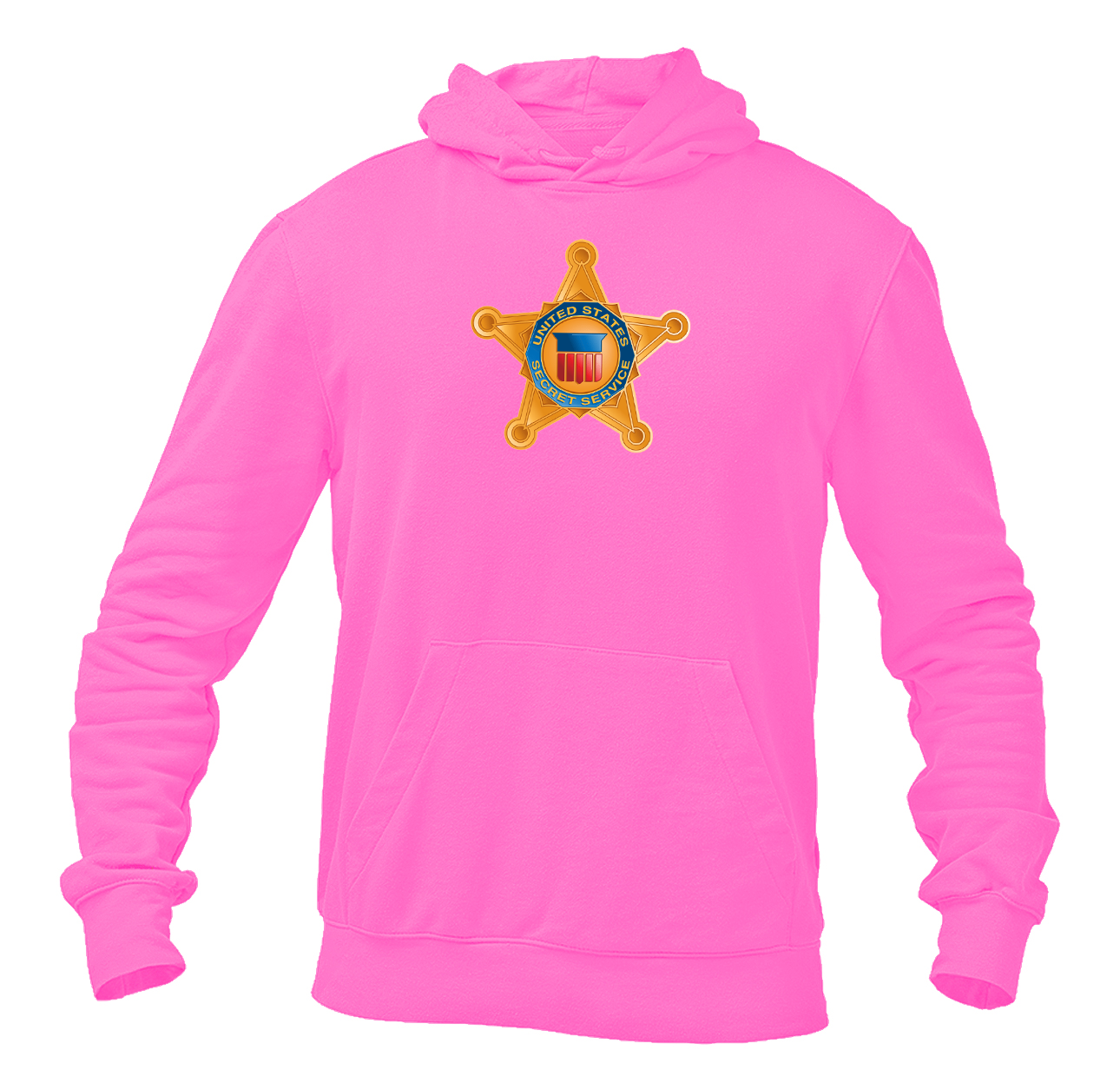 Men's Secret Service Star Logo  Pullover Hoodie