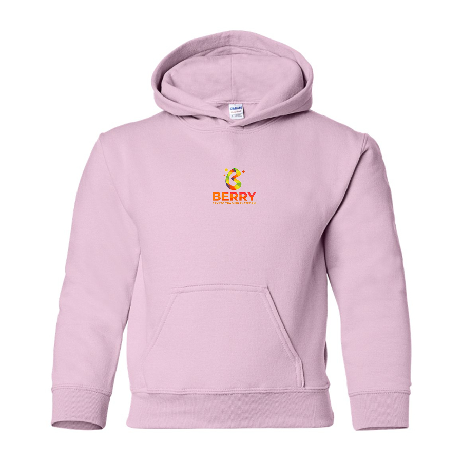 Youth Berry  Logo Pullover Hoodie