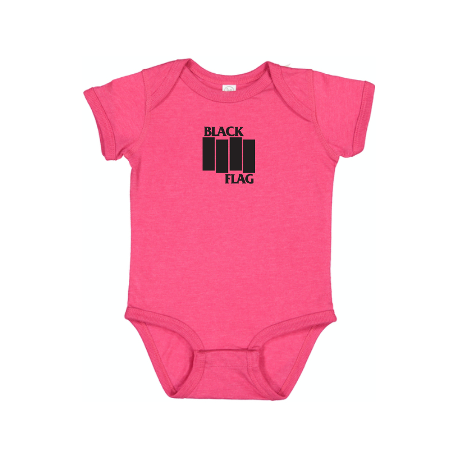 Black Flag Logo Baby Onesie Romper
