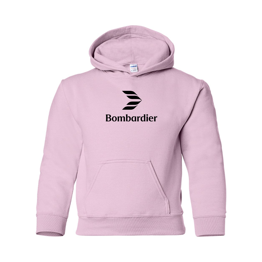 Youth Bombardier Logo Pullover Hoodie