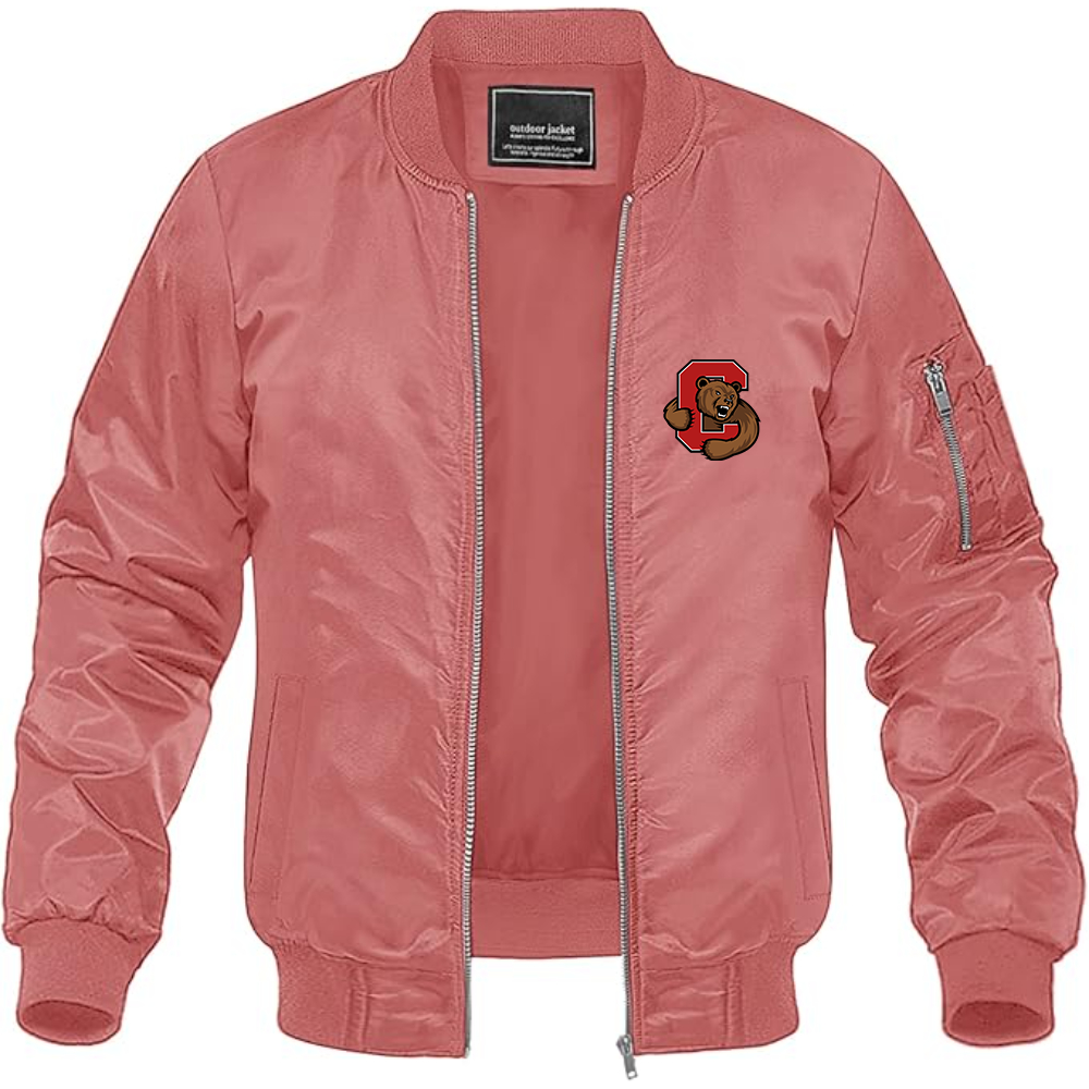 Men's Cornell Big Red Lightweight Bomber Jacket Windbreaker Softshell Varsity Jacket Coat
