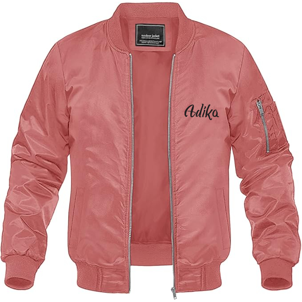 Men's Adika Lightweight Bomber Jacket Windbreaker Softshell Varsity Jacket Coat