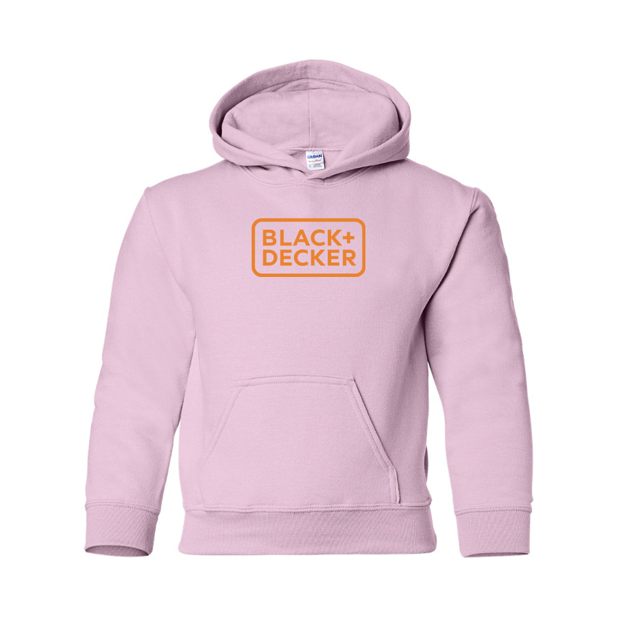 Youth Black Decker Logo Pullover Hoodie