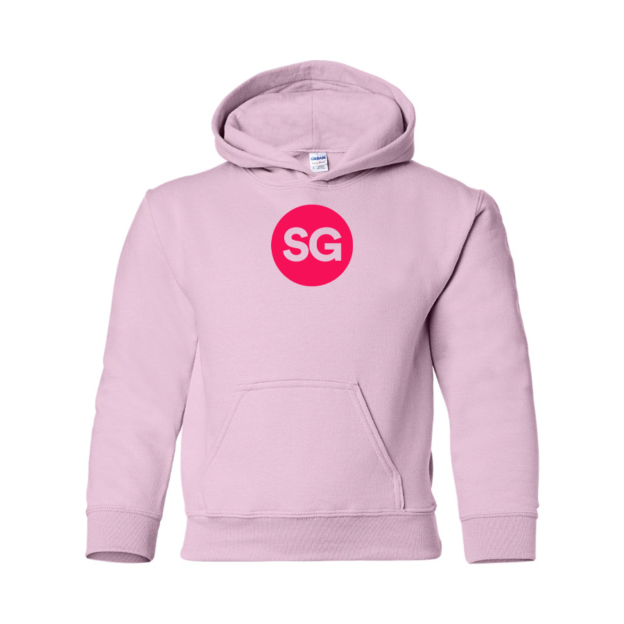 Youth Sofiagray Logo Pullover Hoodie