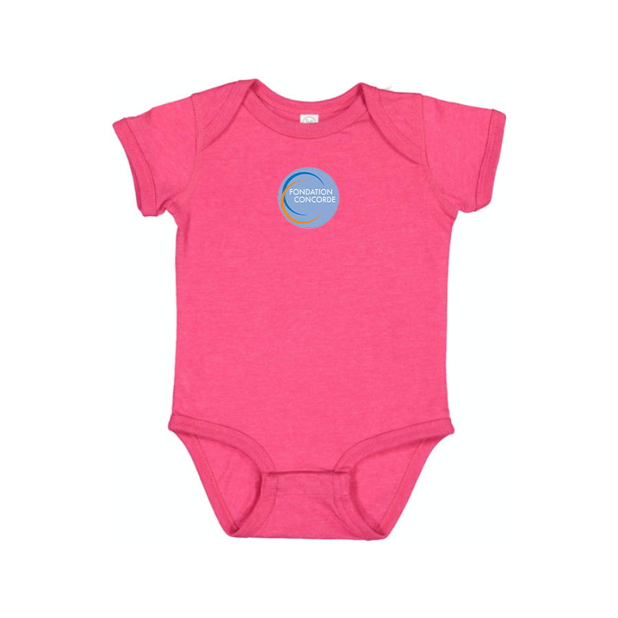 Fondation Concorde   Logo Baby Onesie Romper