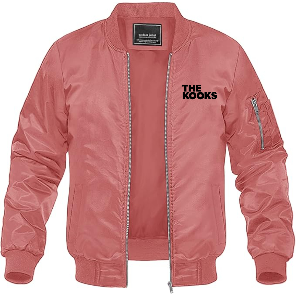 Men's The Kook  Lightweight Bomber Jacket Windbreaker Softshell Varsity Jacket Coat