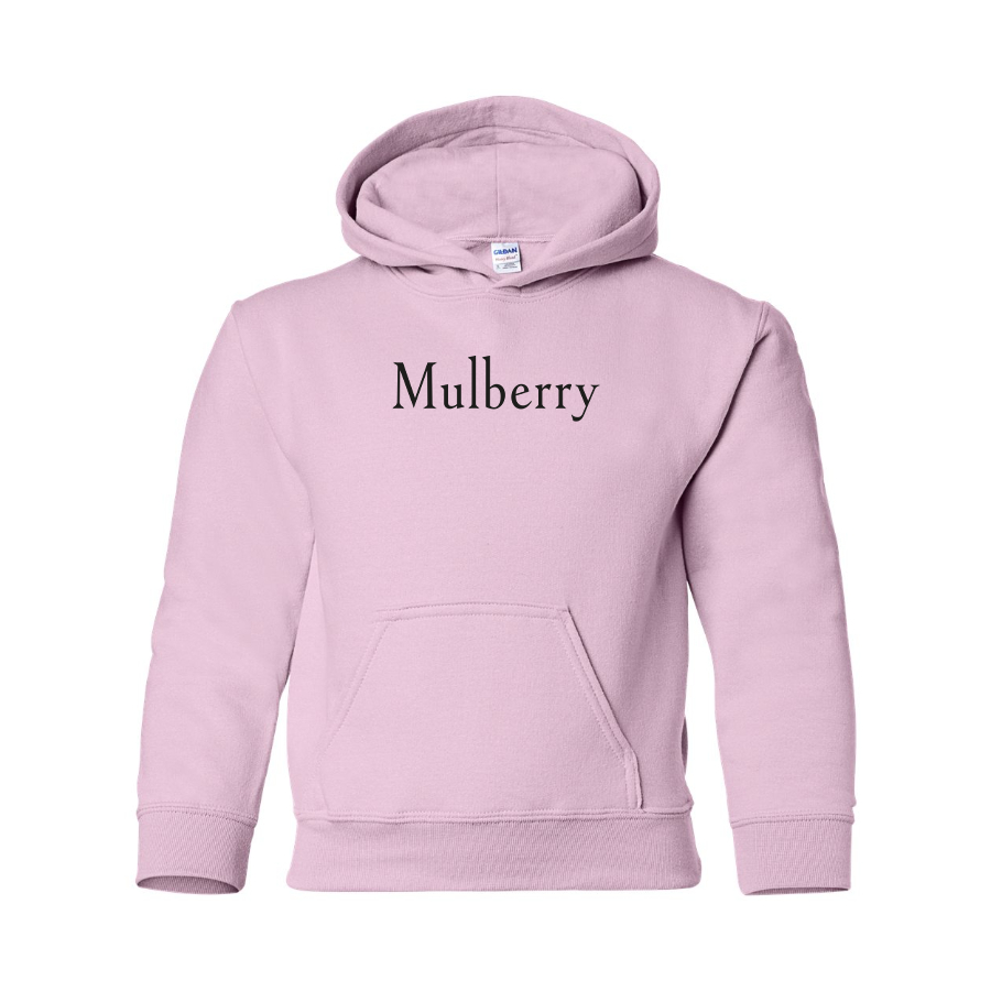 Youth Mulberry  Logo Pullover Hoodie