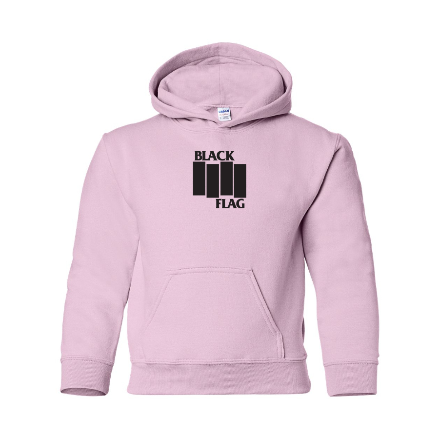 Youth Black Flag Logo Pullover Hoodie