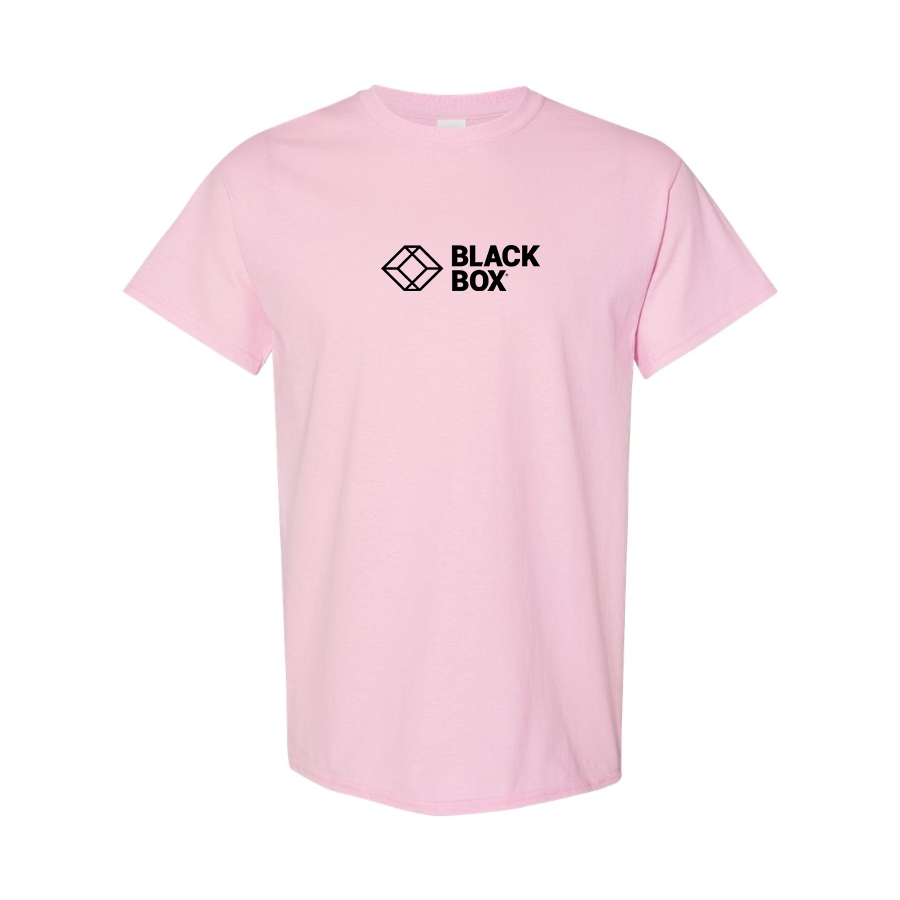 Men's Black Box Logo Cotton T-Shirt