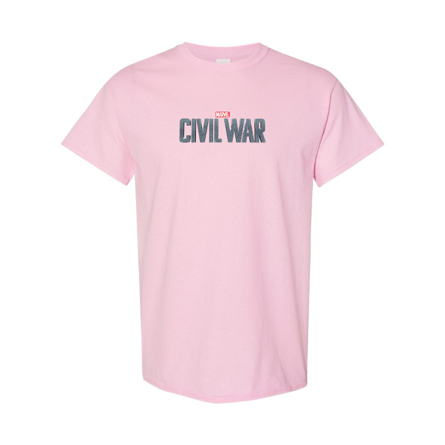 Men's Marvel Civil War  Logo Cotton T-Shirt