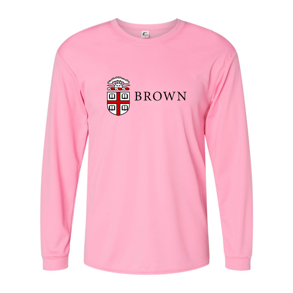 Men's Brown University  Performance Long Sleeve T-Shirt