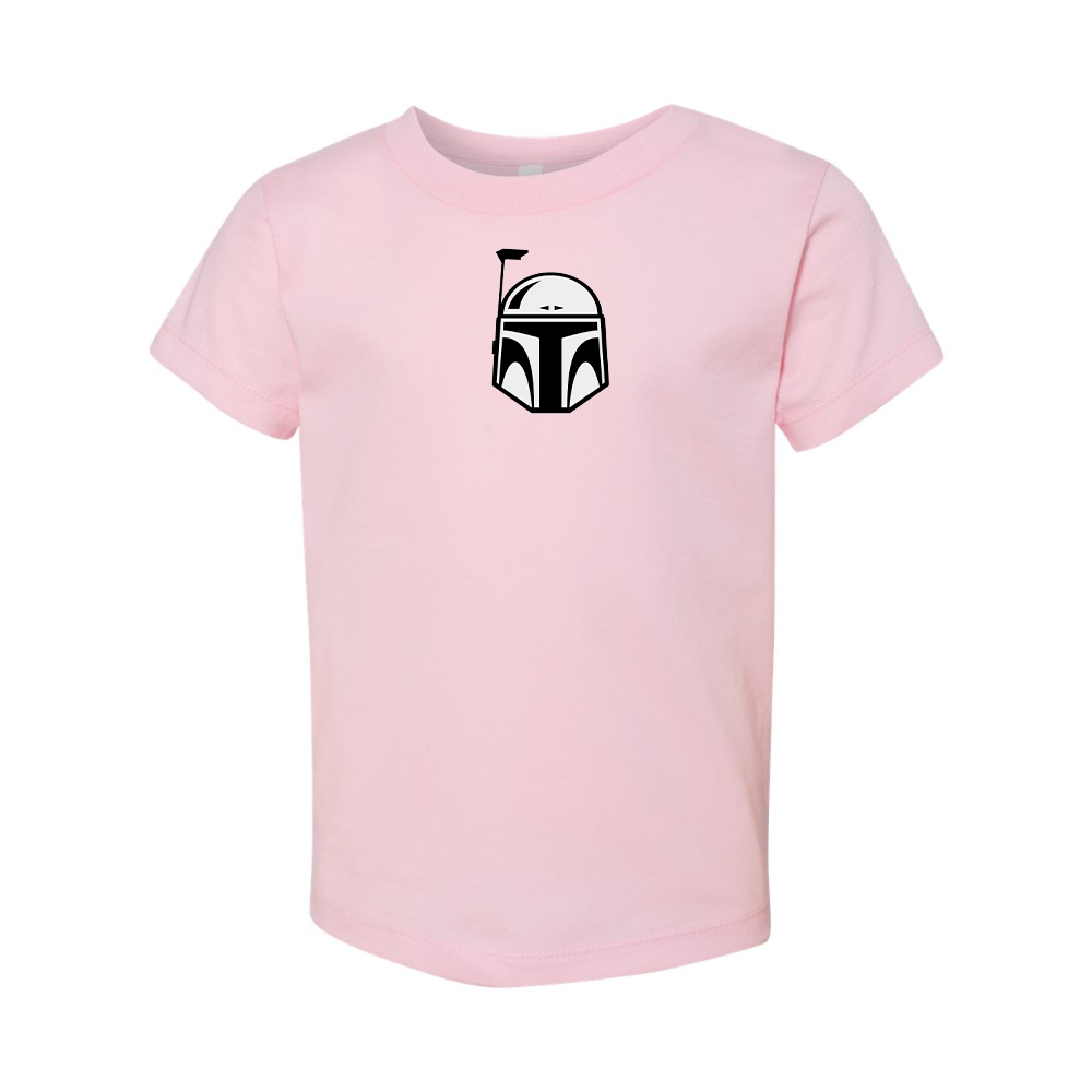 Star Wars Boba Fett Helmet BELLA  CANVAS Toddler Jersey Tee