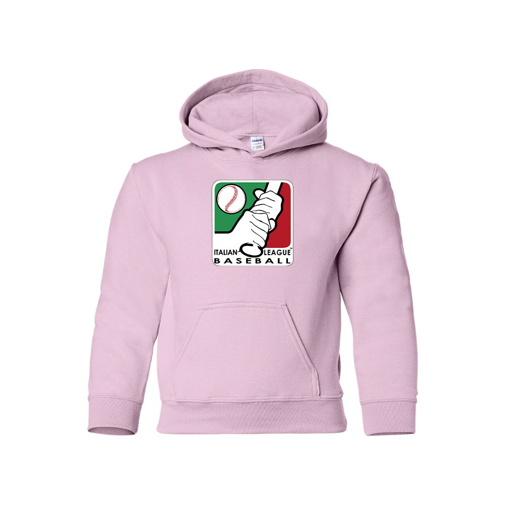 Youth  Italian Baseball League Logo Pullover Hoodie