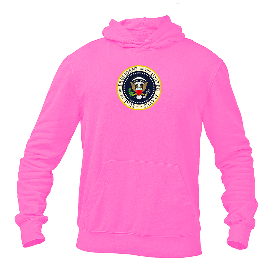 Men's USA President Seal Logo Pullover Hoodie
