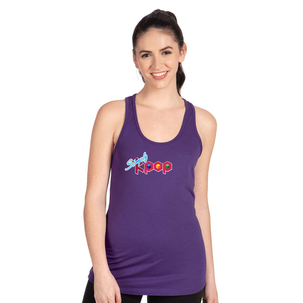 Women's  Simply Kpop Next Level Ideal Racerback Tank