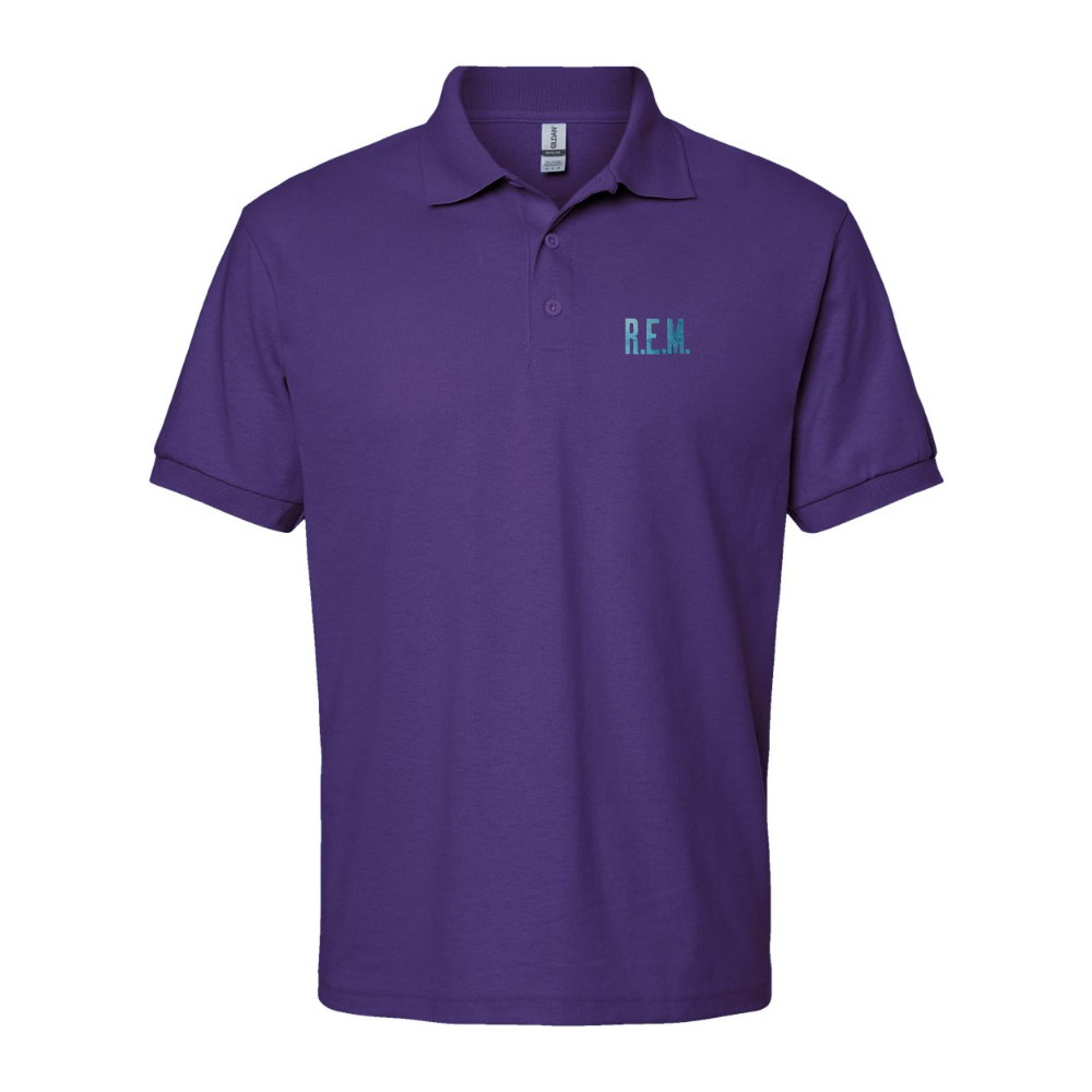 Men's  R.E.M. Blue Dry Blend Jersey Polo