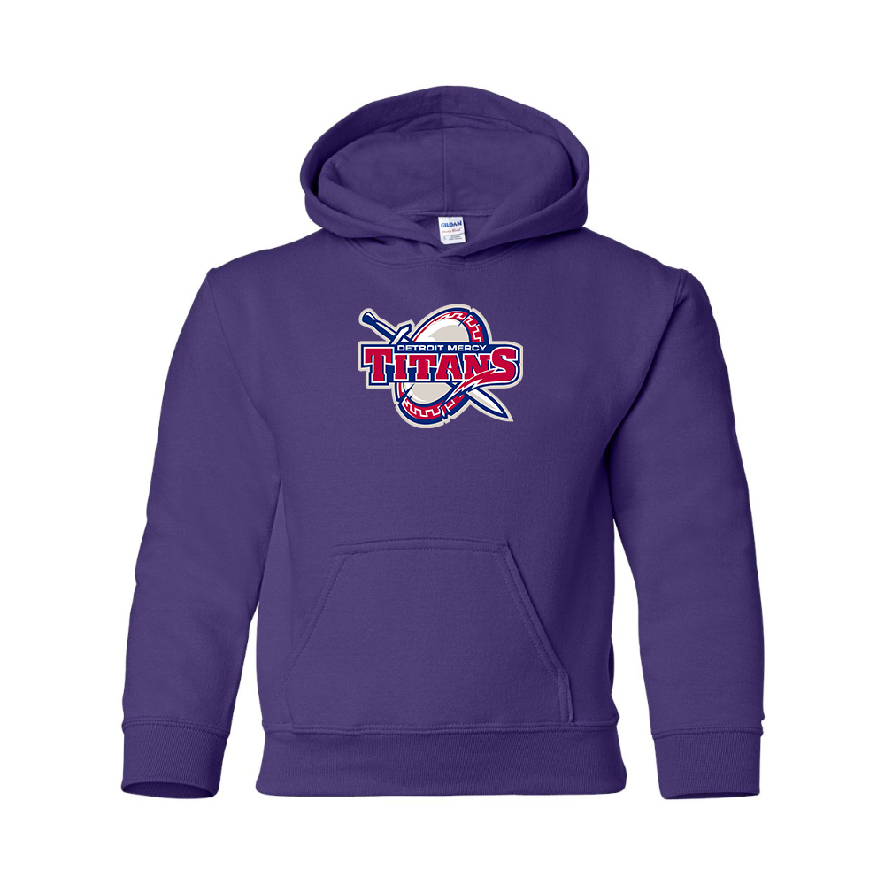 Youth Detroit Titans  Gildan Heavy Blend  Hooded Sweatshirt