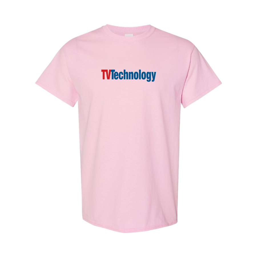 Men's TV Technology Logo Cotton T-Shirt