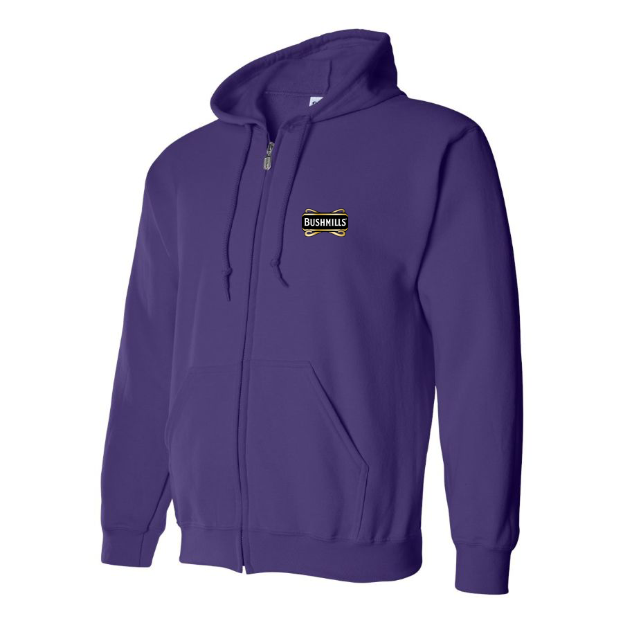 Men's Bushmills Logo Zipper Hoodie