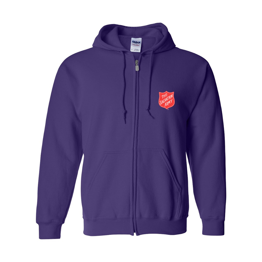 Men's The Salvation Army Gildan  Heavy Blend Full Zip Hooded Sweatshirt