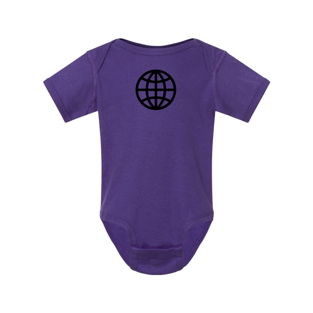 Internet Globe Rabbit Skins Infant Baby Rib Bodysuit