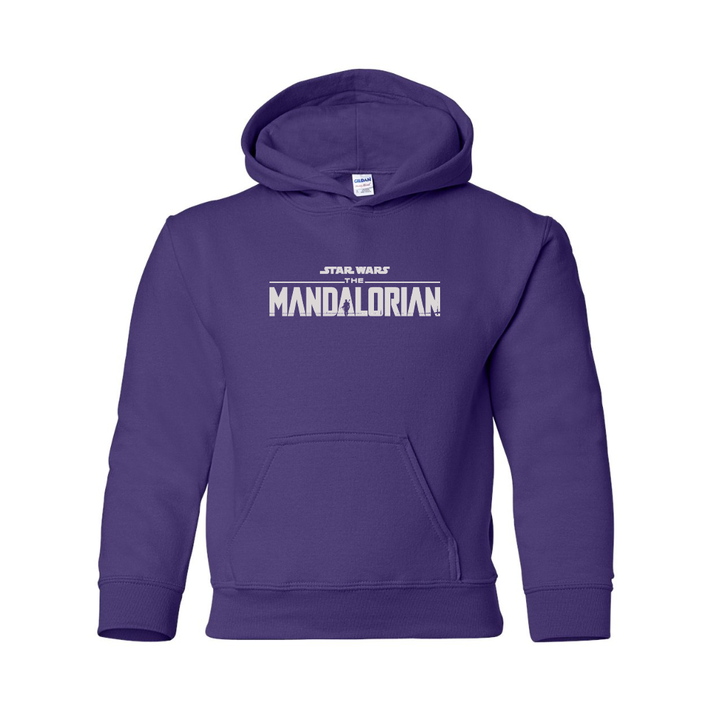 Youth Star Wars The Mandalorian Gildan Heavy Blend  Hooded Sweatshirt