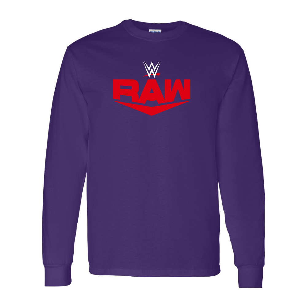 Men's  WWE Raw  Gildan Heavy Cotton Long Sleeve T-Shirt