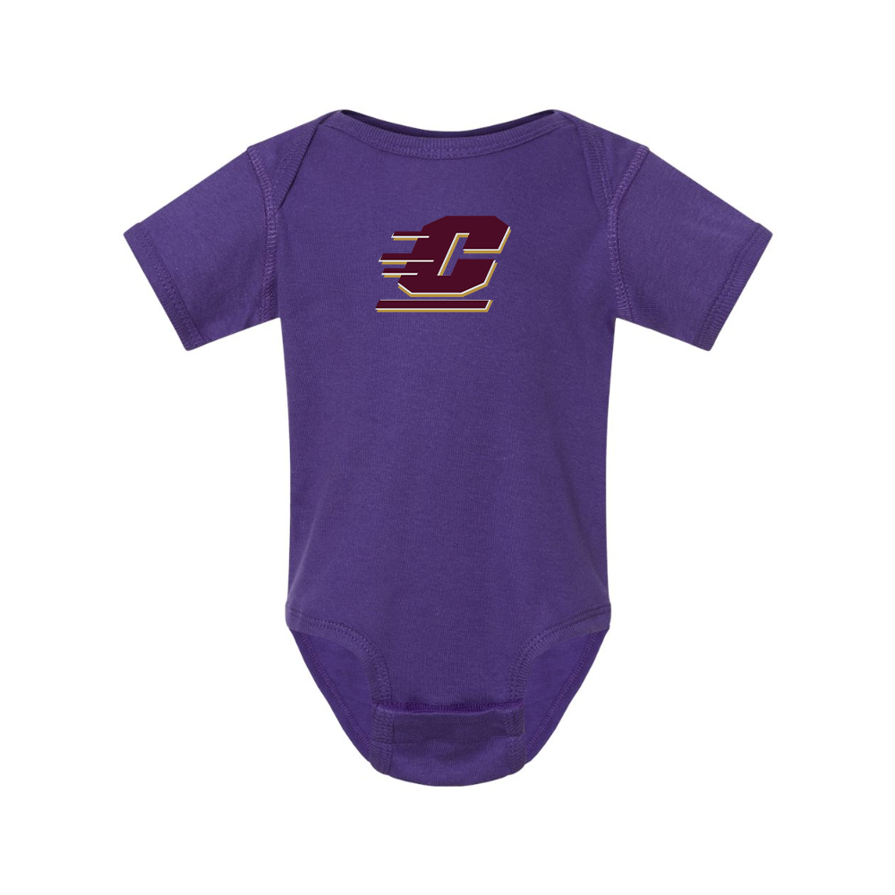 Central Michigan Chippewas  Rabbit Skins Infant Baby Rib Bodysuit