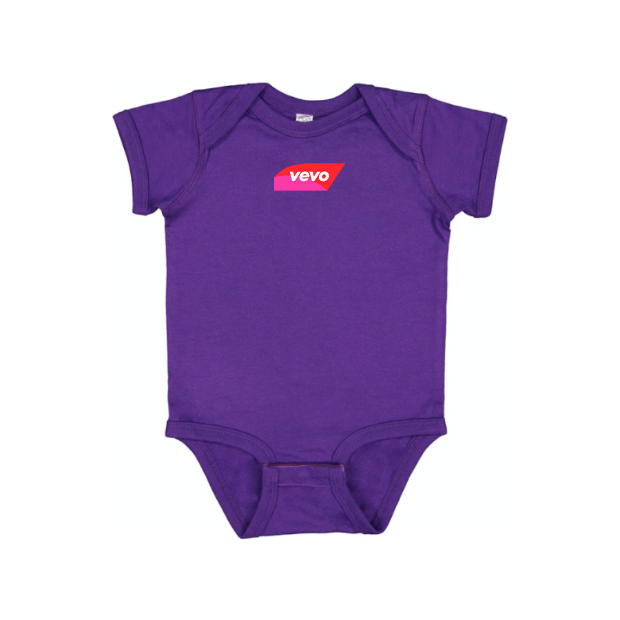 Vevo Thumbnail Banner Logo Baby Onesie Romper