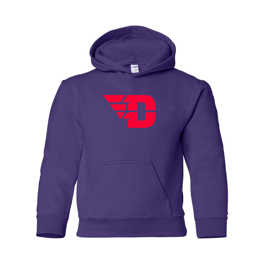Youth  Dayton Flyers Gildan Heavy Blend  Hooded Sweatshirt