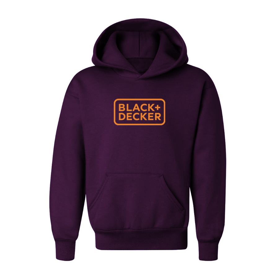 Youth Black Decker Logo Pullover Hoodie