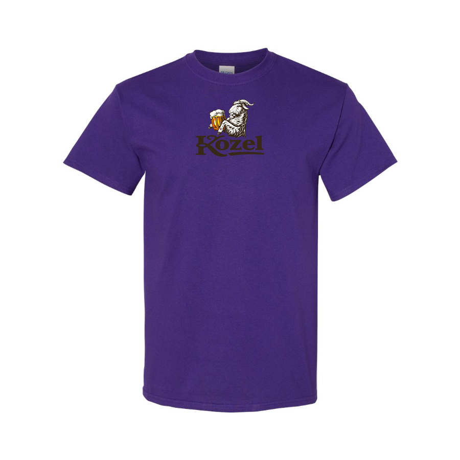 Men's Velkopopovicky Kozel Logo Cotton T-Shirt