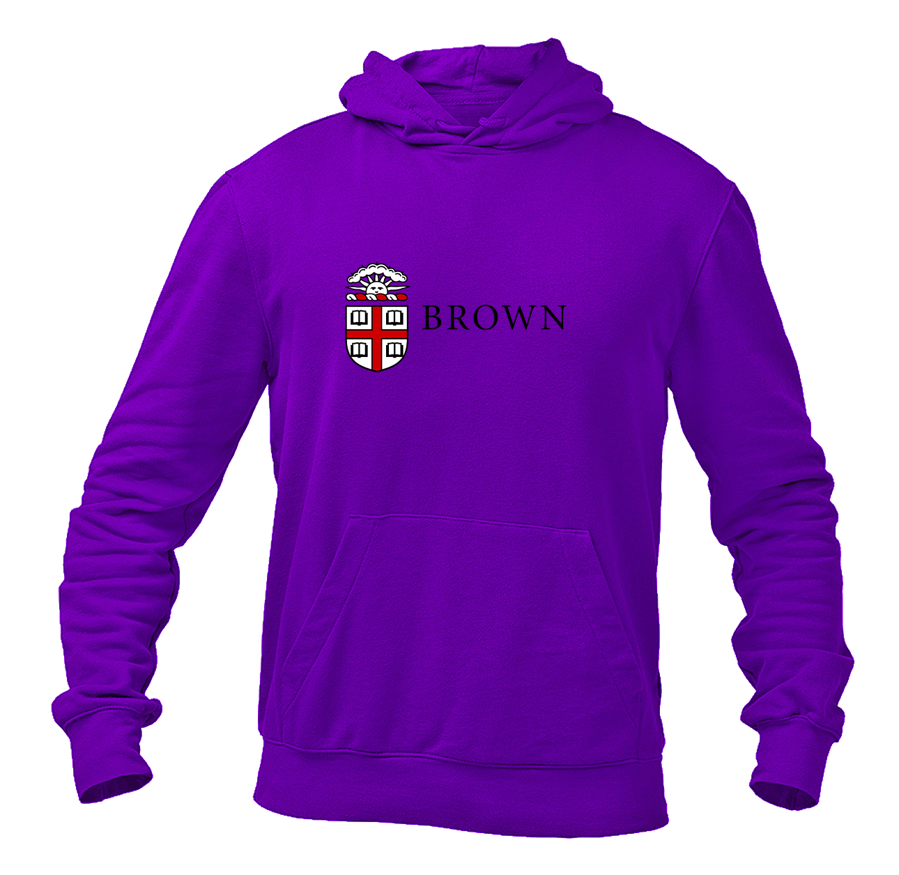Men's Brown University Heavy Blend Hooded Sweatshirt