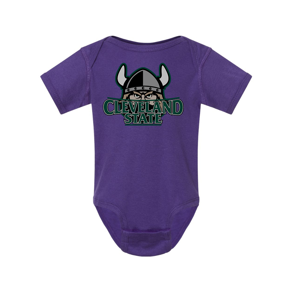 Cleveland State Vikings  Rabbit Skins Infant Baby Rib Bodysuit