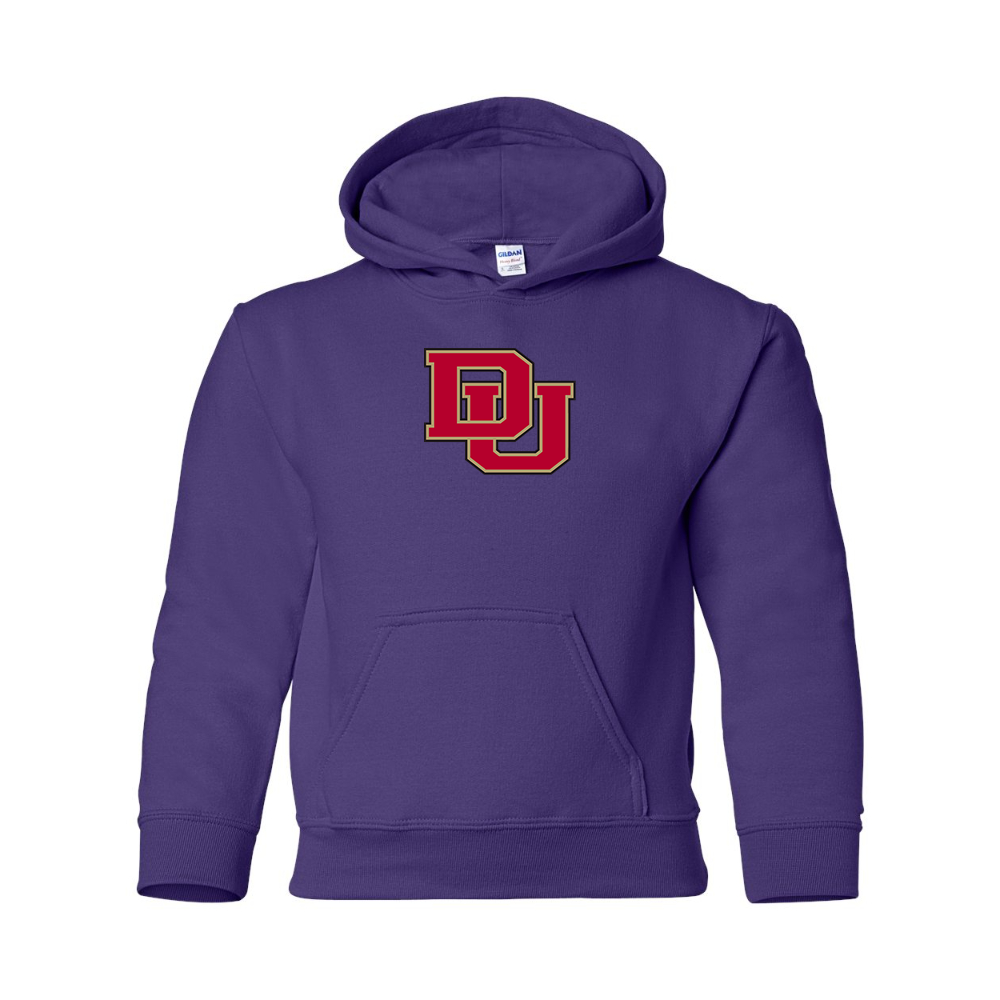 Youth Denver Pioneers  Gildan Heavy Blend  Hooded Sweatshirt