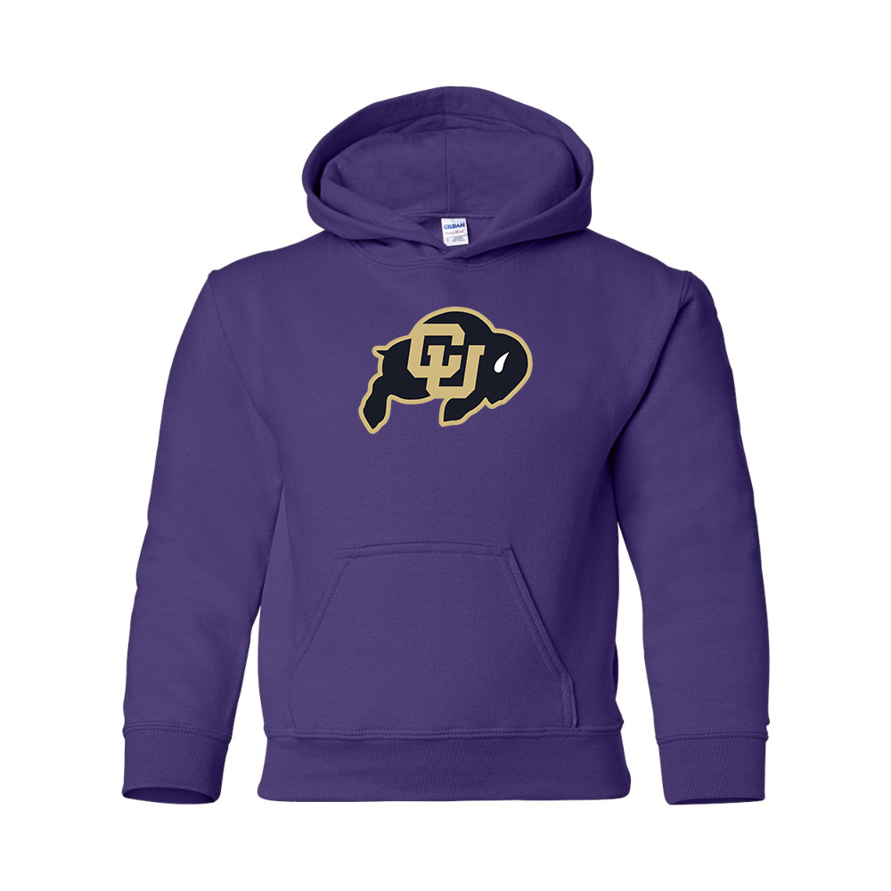 Youth Colorado Buffaloes  Gildan Heavy Blend  Hooded Sweatshirt