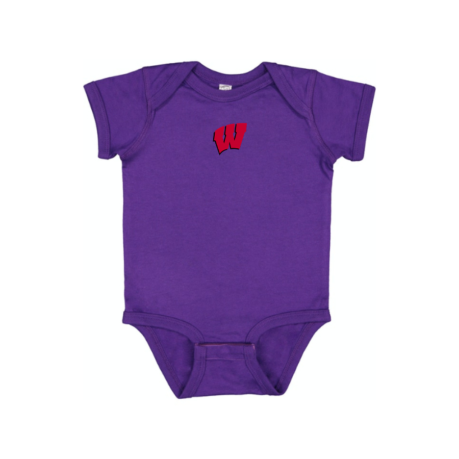 Wisconsin Badgers Logo Baby Onesie Romper