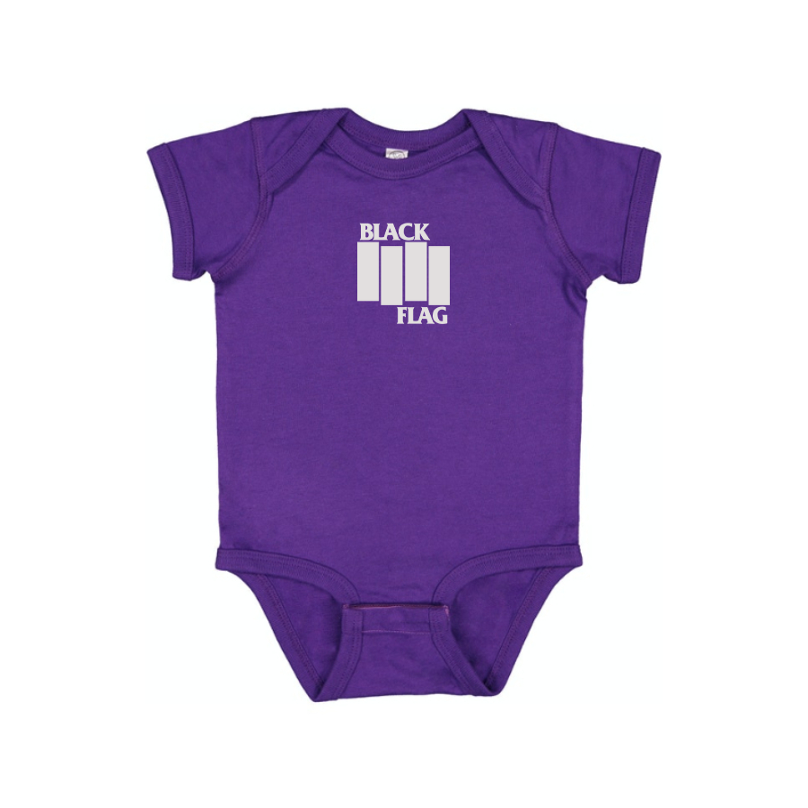 Black Flag Logo Baby Onesie Romper