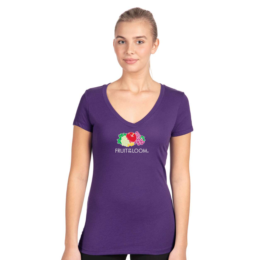 Women's Fruit Of the Loom Next Level V-Neck T-Shirt