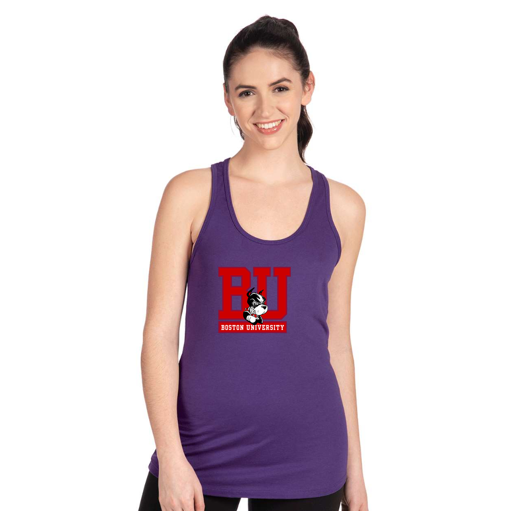 Women's Boston University Terriers Next Level Ideal Racerback Tank