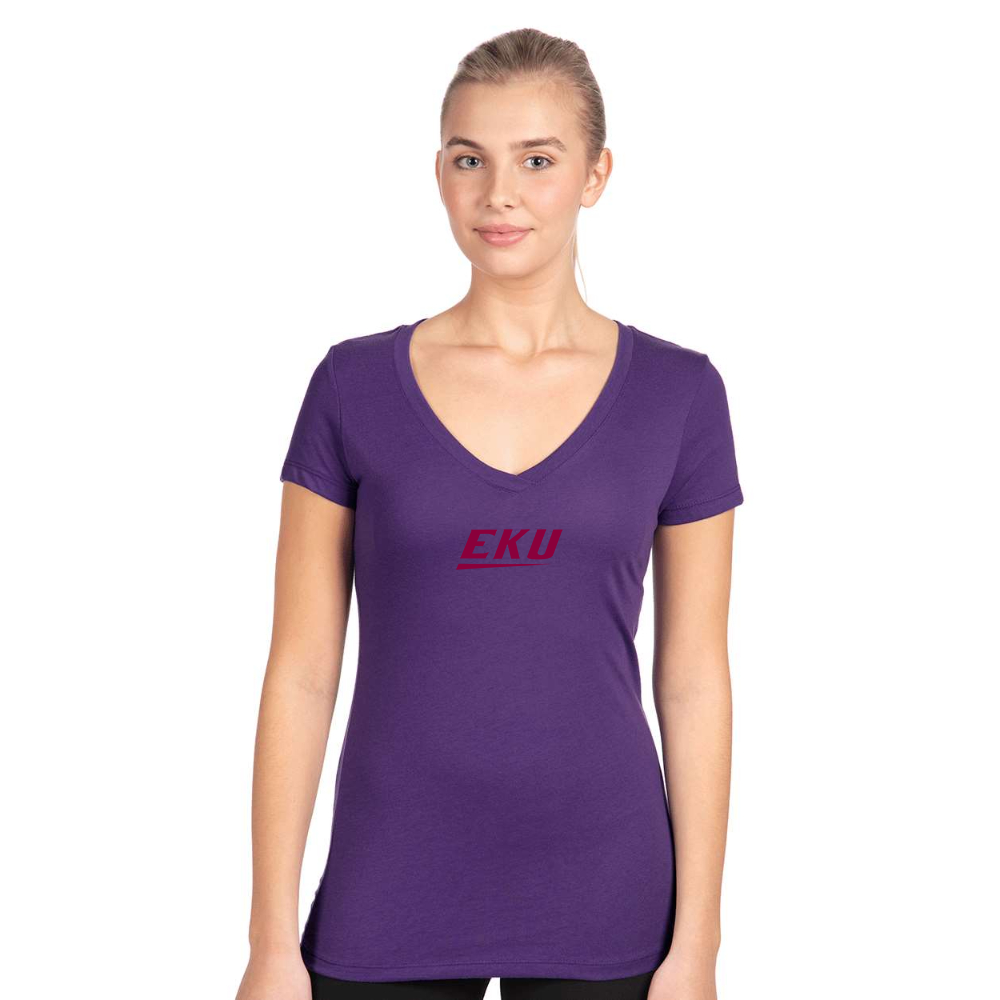 Women's  Eastern Kentucky Colonels Next Level V-Neck T-Shirt