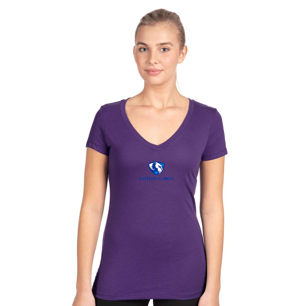 Women's Eastern Illinois Panthers  Next Level V-Neck T-Shirt